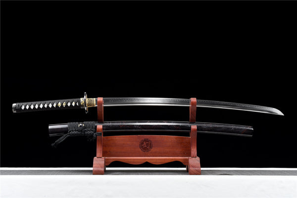 hand forged katana swords/functional/sharp/HW/Double Dragons Playing with a Pearl