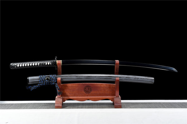 hand forged katana swords/functional/sharp/HW/black storm