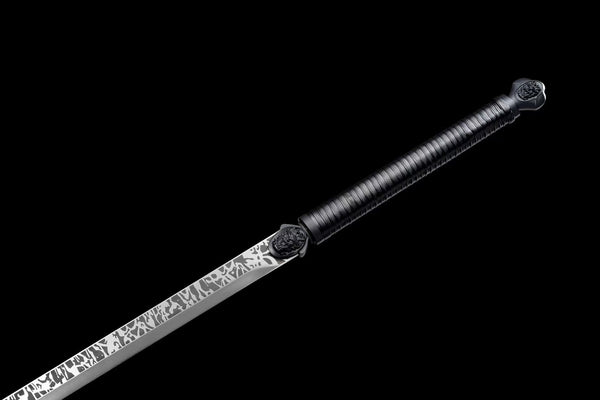 Handmade/Long Sword of Tang - Dragon Pattern Chop"
